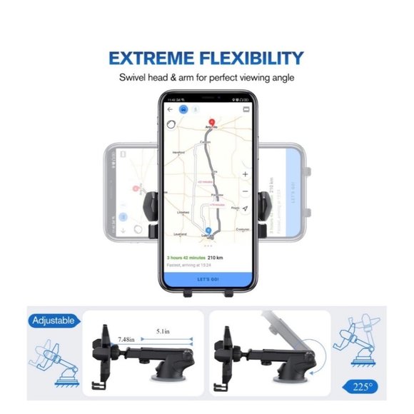 Manords car mount suction cell mobile phone mount New - Picture 16 of 16